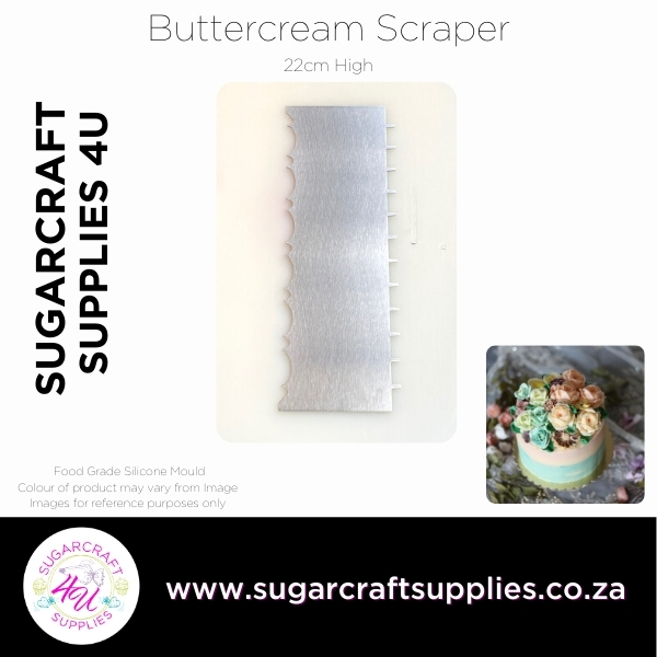 Patterned Edge Buttercream Scraper